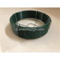 Filo di ferro rivestito in PVC verde scuro